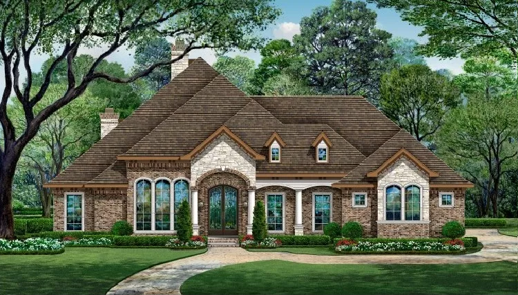 image of french country house plan 8273